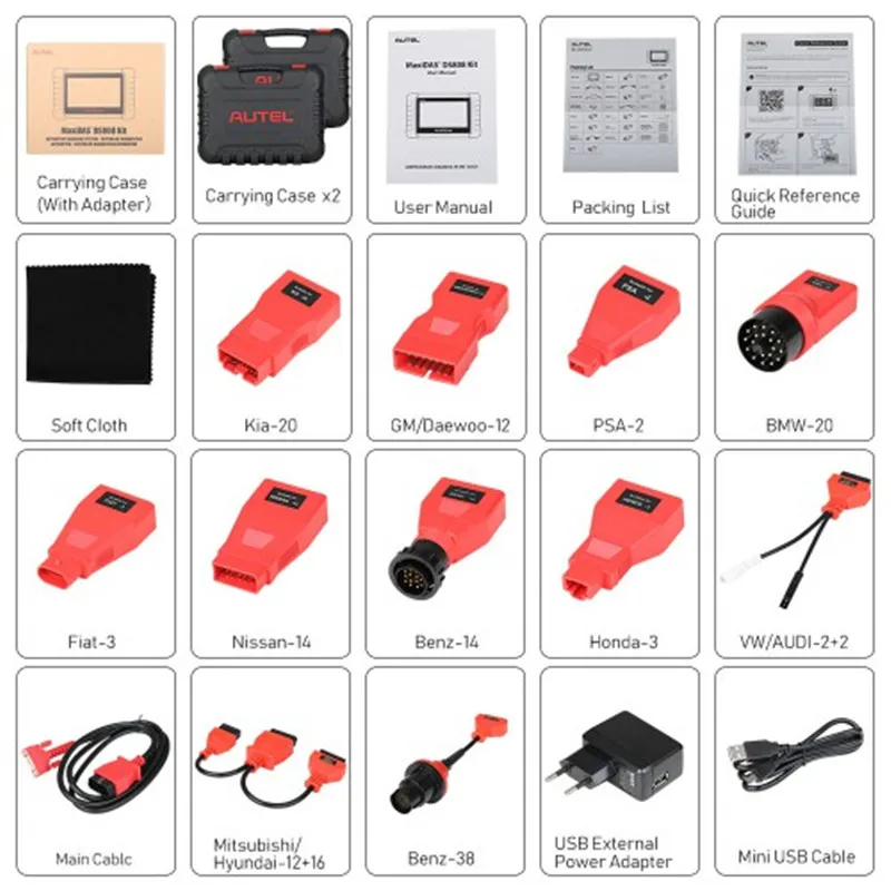 Picture 4: Original MaxiDAS DS808K Diagnostic Tool Full Set Support Injector Coding & Key Coding