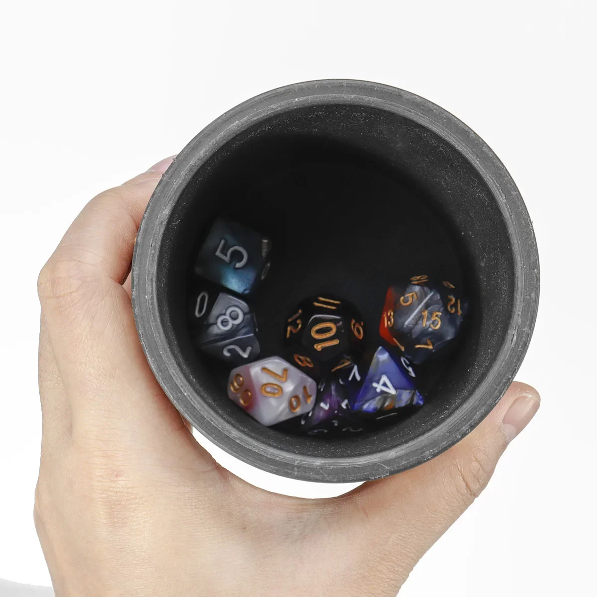 مجموعة نرد متعددة الألوان متعددة السطوح ، لعبة لعب الأدوار RPG ، لعبة الطاولة ، حقيبة التخزين ، 7 من 7 من