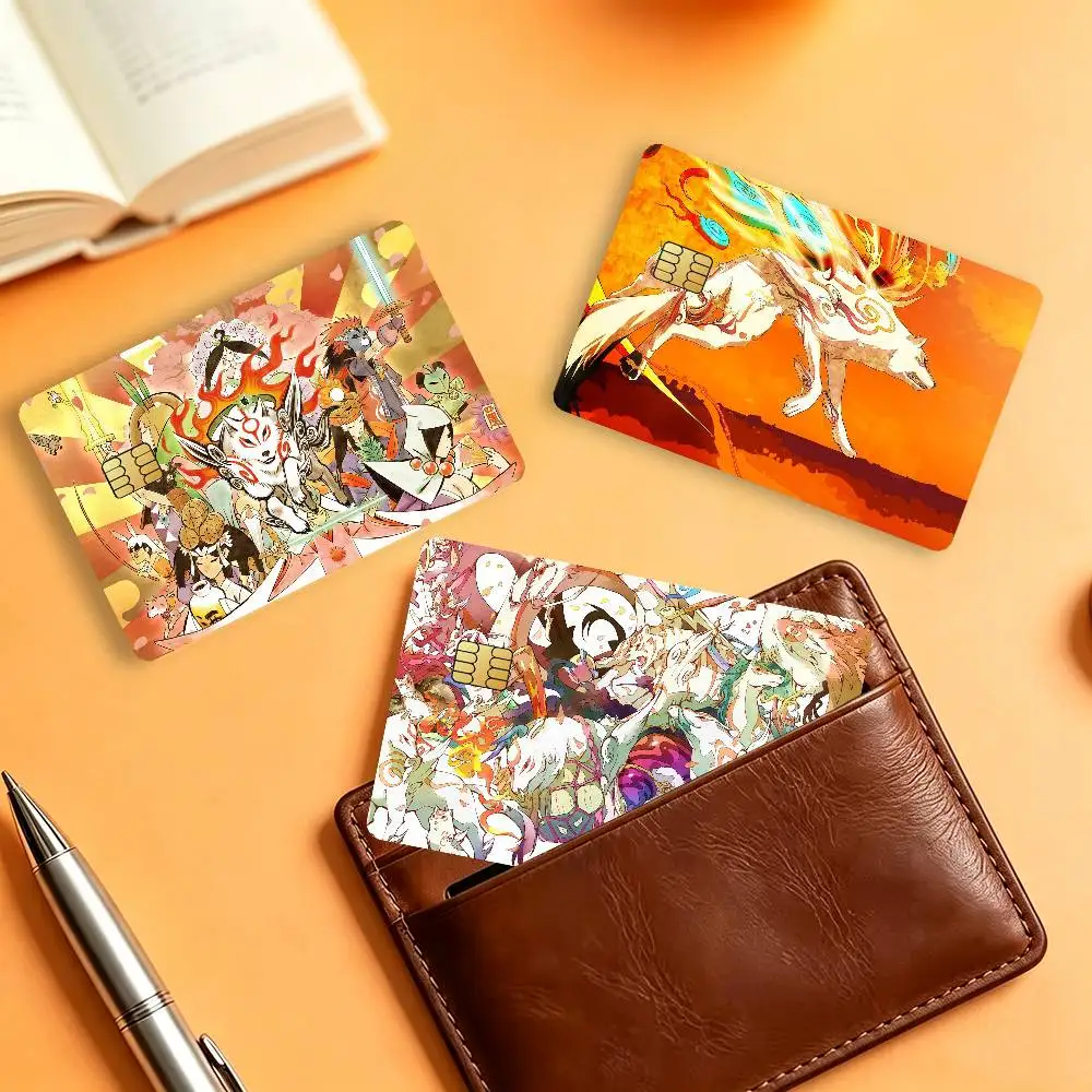 Game O-Okami Waterproof Card Stickers For Credit Cards Debit Cards And Transit Cards 4pcs