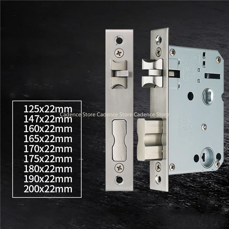 Smart fingerprint lock body special mortise smart lock 5050 125mm-240mm 2585-7085mm 5572 6072 300*6085 lock body