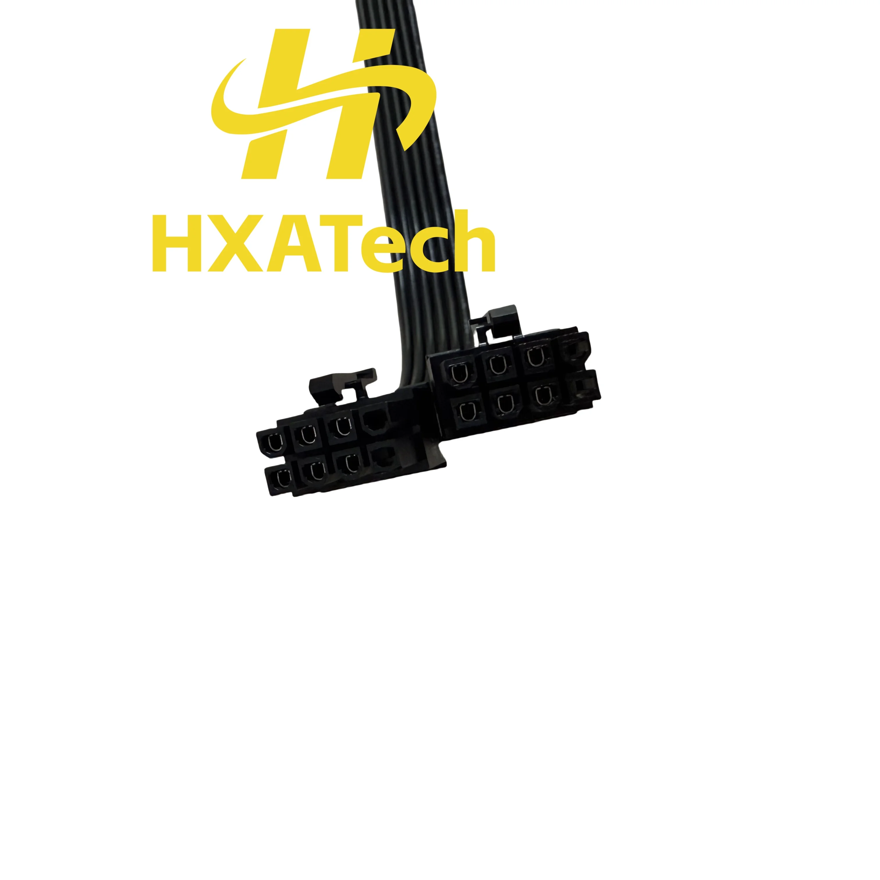 HXATech - 16AWG PCIE 2x8pin to 16pin 12+4 12VHPWR GPU Power Supply Cable for Corsair RM1000X RM850X RM650X and 4090 5070 4080