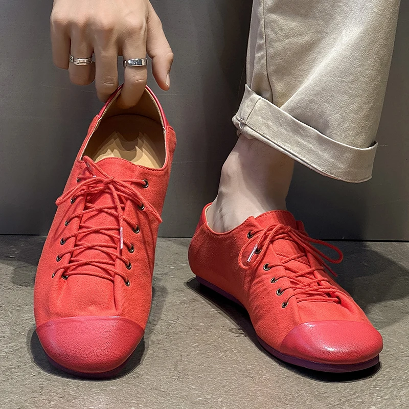 

Унисекс-кроссовки на плоской подошве с круглым носком, модные, на шнуровке, легкие, с мягкой подошвой, в стиле «ленивый шик», для повседневной носки