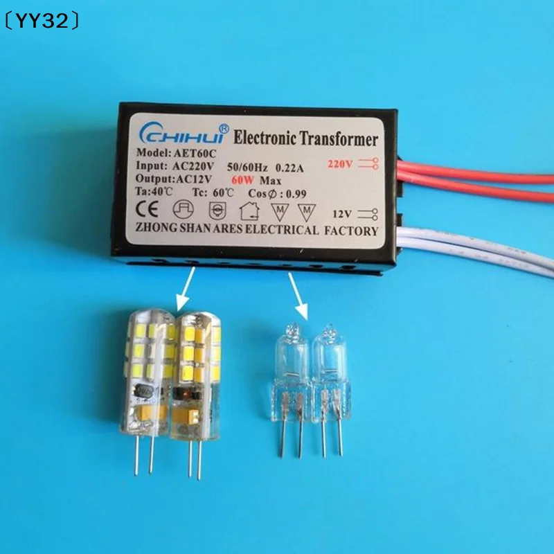

Electronic Transformer 20W 50W 60W 80W 105W 120W 160W 180W AC220V To 12V For Halogen Lamp & Crystal Lamp G4 Light Beads〔YY32〕