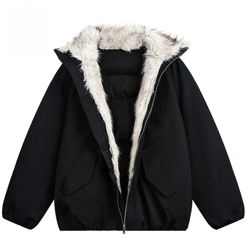 

Мужские зимние куртки с меховым воротником, утепленные парки, пальто, винтажные стеганые куртки большого размера, уличная куртка и пальто в стиле Харадзюку