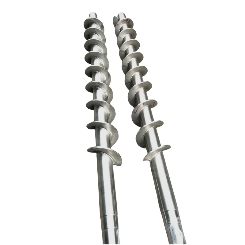 OEM Custom Conveyor Mixer Stainless Steel Screw Shaft For Physical Mixer