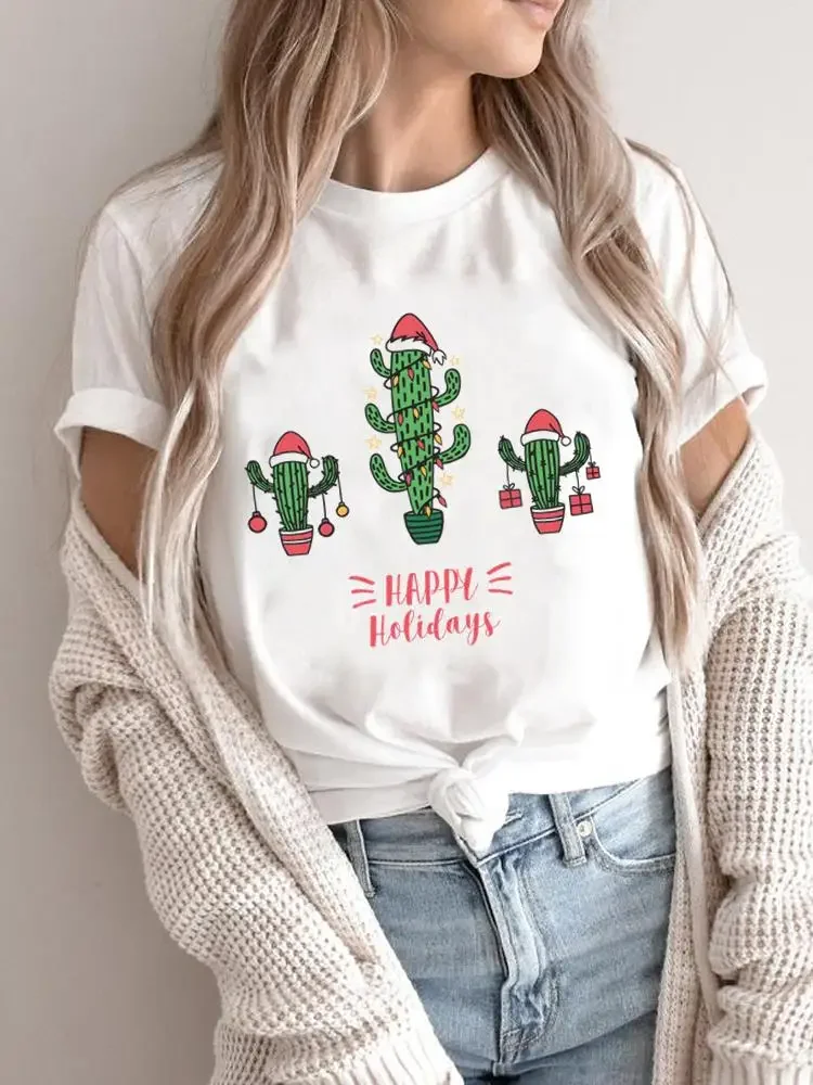 

С Рождеством праздничная одежда модная женская футболка с надписью сладкий 90-х годов клетчатая мужская рубашка с принтом новогодние графические топы