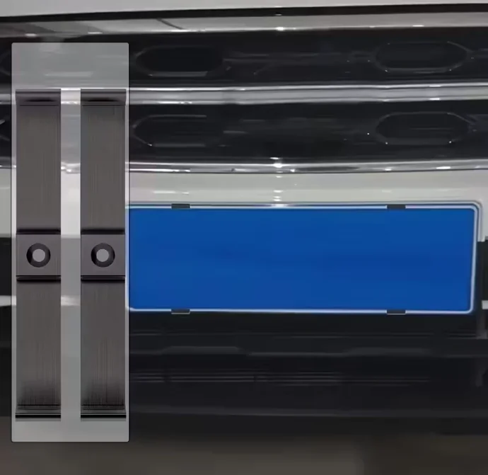 

2Pack Universal Frameless Licence Plate Holder Clips Push Clip Frame Registration Holder for Truck Trailer RV Car Accessories