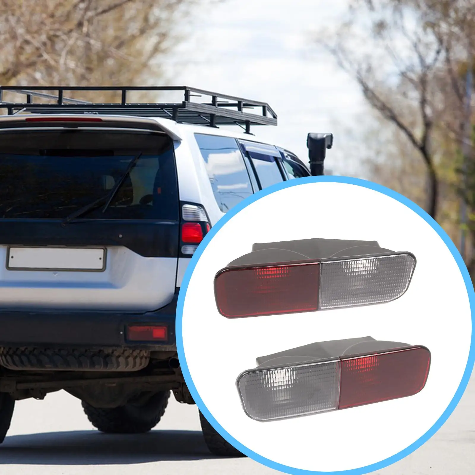 

Rear Reflector Automotive Accessories Tail Brake Lamp Car Part Vehicle Supplies for Land 2 03-04 Easy to Install