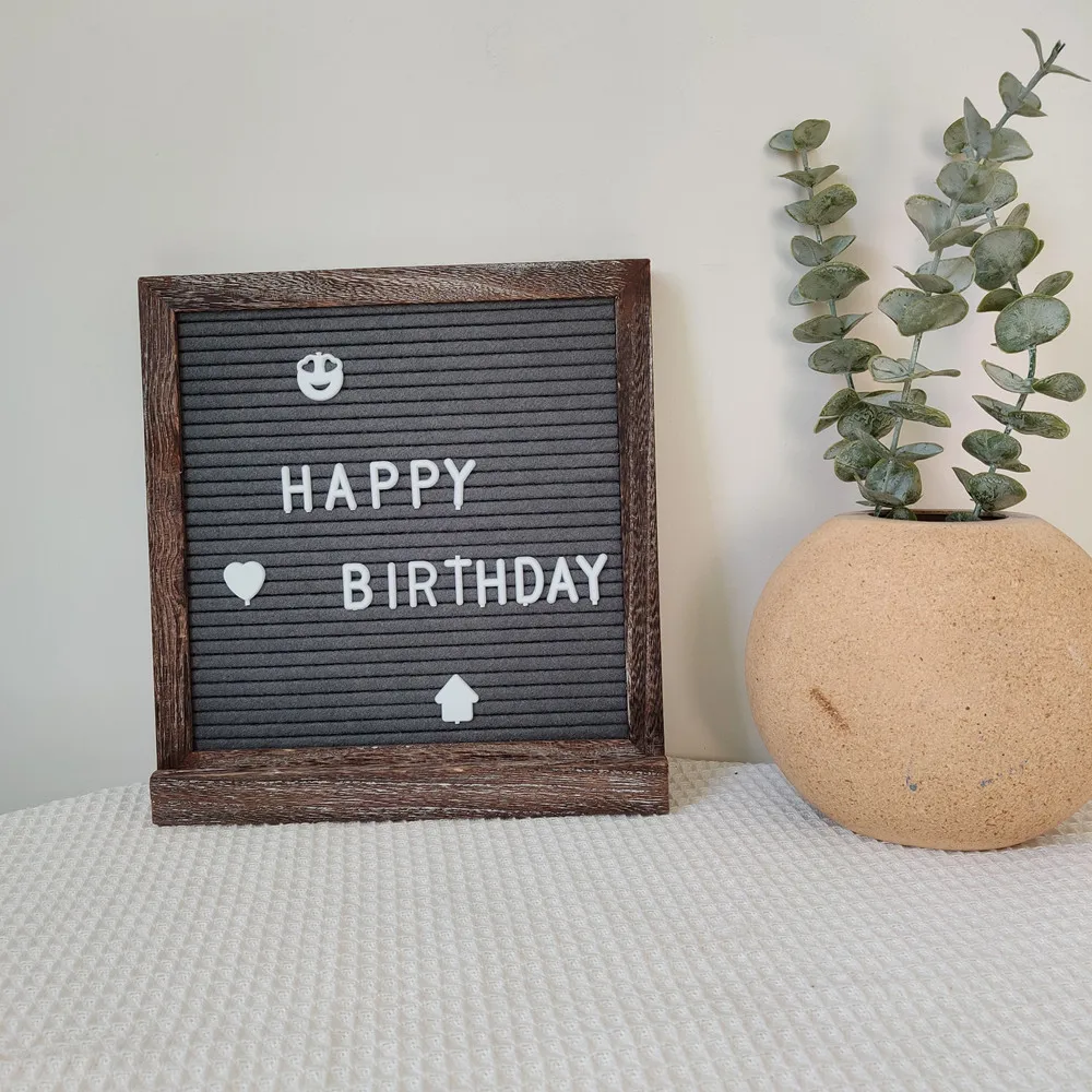 Bestselling Eco-Friendly Ornament Double Sides Two Colors Wood Frame Letter Board For Home Decoration