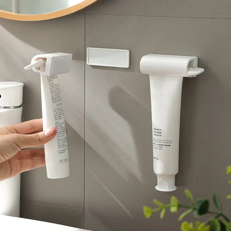 Tooth Brush Holder Bathroom Accessories Wall Toothpaste Squeezer Magnetic Lazy Squeeze Toothpaste Clip Bathroom Toothpaste Rack