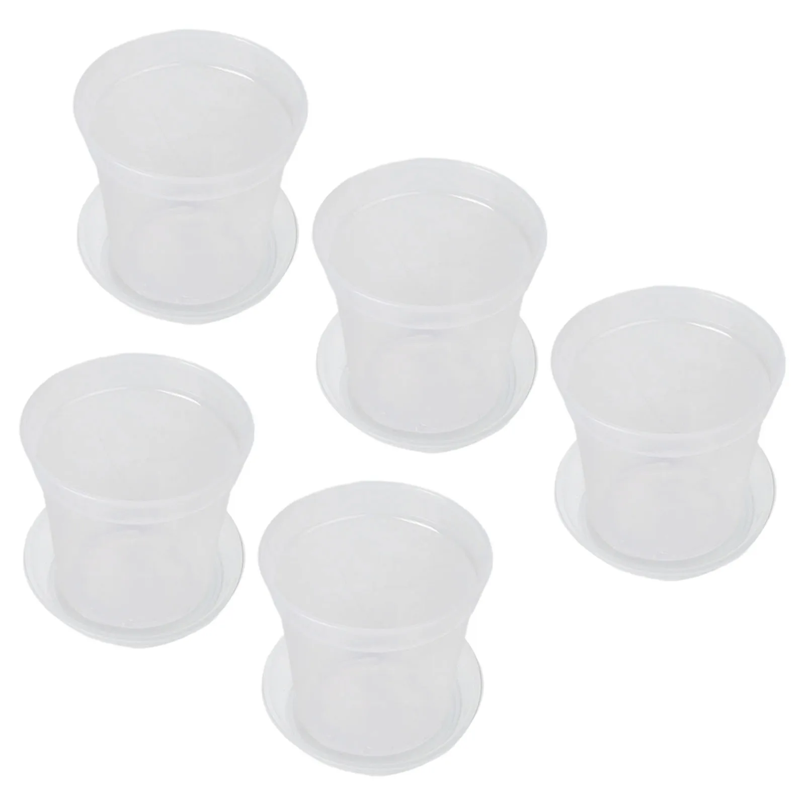 Effective Drainage Clear Nursery Pots Perfect For Monitoring Plants Lightweight Design Multiple Drainage Holes