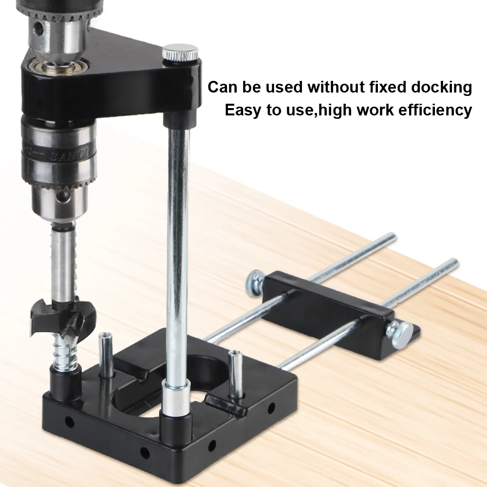 Aluminum Alloy Perforator Drill Template Guide Tool Portable Woodworking Punch Locator Convenient Drill Bit Holder Drill Locator