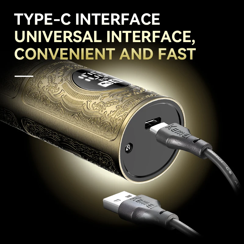 KEMEI Hair Clipper Set professionale Barber Metal Hair Clippers rasoio elettrico tagliacapelli uomo barba Grooming Set KM-2235