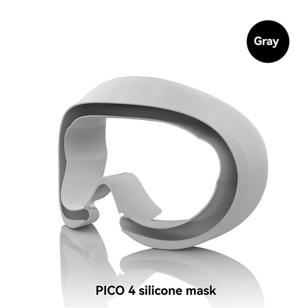 

Black/Grey Silicone VR Eye Pad For Pico 4/4 Ultra Comfortable Sweatproof Protective Cover Eye Mask Glasses Accessories