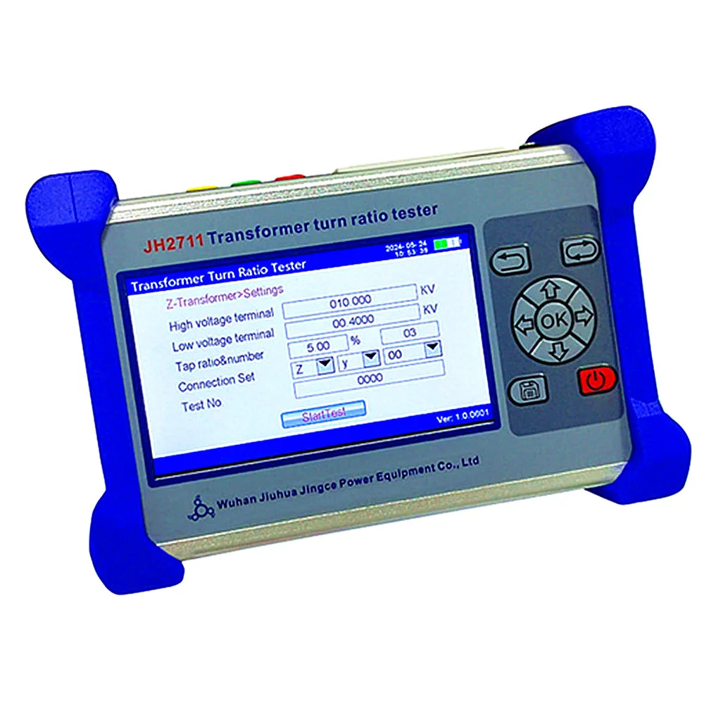 ZXY اللغة الإنجليزية/الإسبانية المدمج في البطارية المحمولة المحمولة 3 ثلاث مراحل التلقائي مقياس TTR محول ينقل نسبة Teste #1