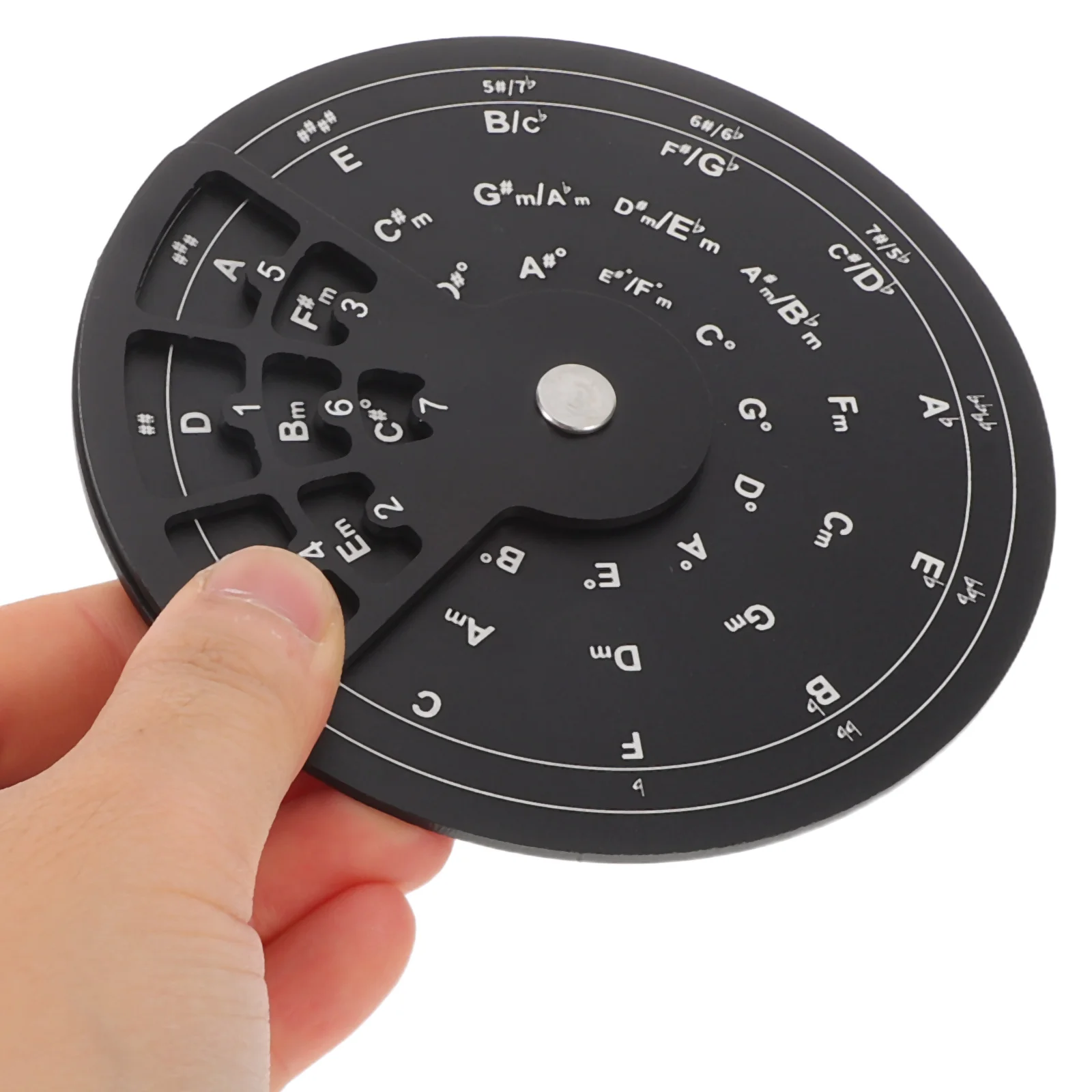 

Fun Music Theory Wheel Board 12 Colors Musical Learning Tool for Beginner Study and Practice Keyboard Note Identification