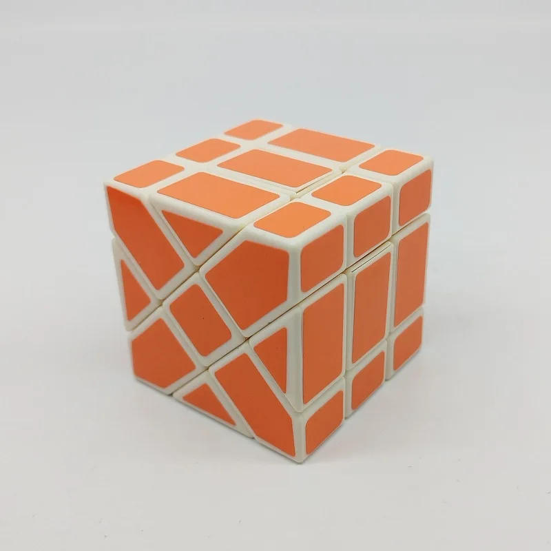 [Wiadom] Orange Sticker Fishe Cube 3x3 Transformed Cube Puzzle Toy Magic Cube Educational Toys for Early Childhood