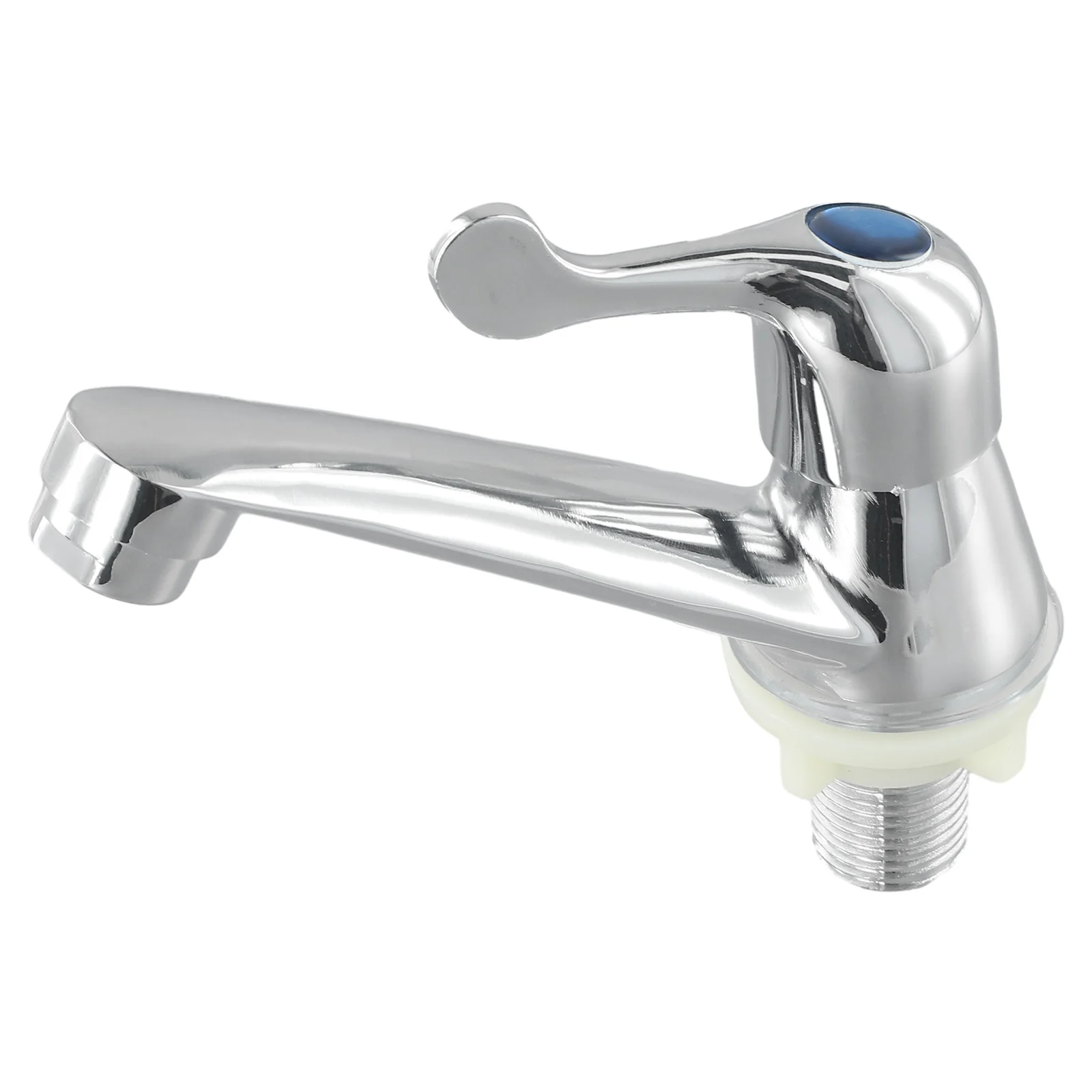 Bathroom Sink Faucet Single Cold Water Tap Quick Open Basin Water Tap Stainless Steel Desktop Basin Tap Faucet Bathroom Access