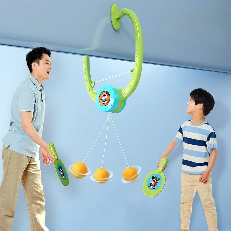 Hanging Ping Pongs Game Table Tennis Self Training Set 2 Racket & 1 Practice Ball Parent-child Interactive Game Kids Sports Toy