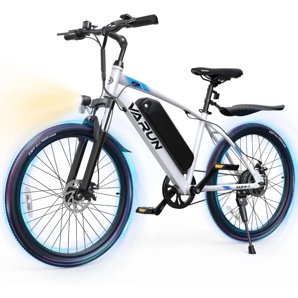 Electric Bike for Adults, 350W 20MPH Commuter Ebike with 36V Removable Battery, 24'' Electric Mountain Bike