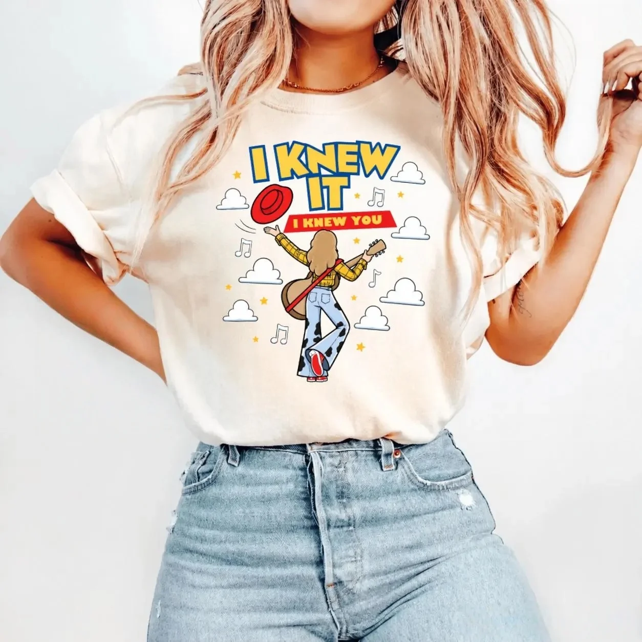 2026 TS I Knew It I Knew You T-shirt Men's Women's Summer Cotton Clothing Fashion Oversize Short-sleeved Top Unisex Streetwear