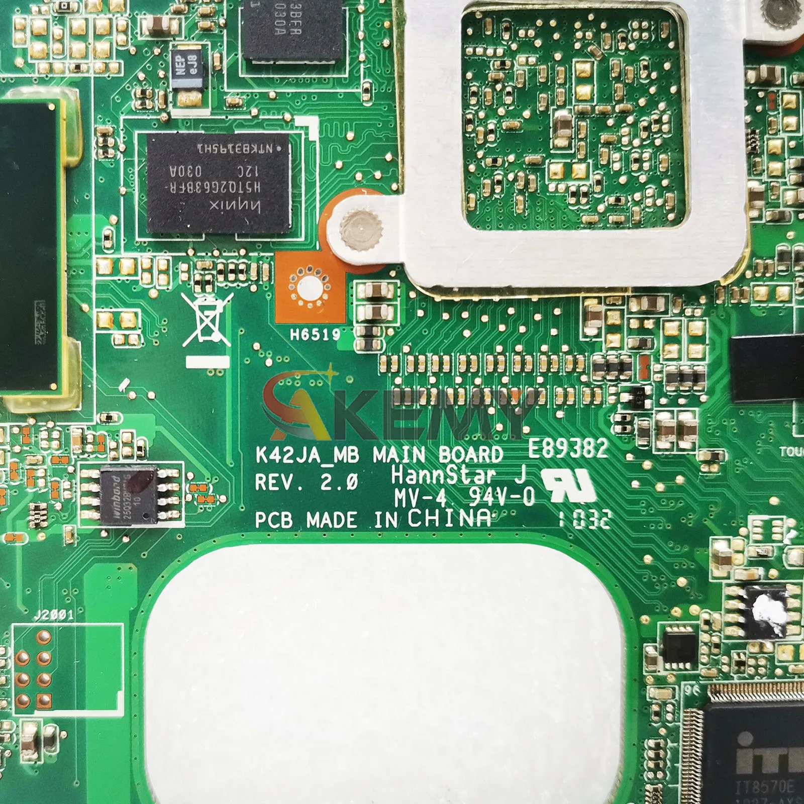 Placa base para ordenador portátil K42JR para ASUS K42JC K42J K42JR K42JZ K42JZ X42J K42JE K42JA K42JP A42J K42JY placa base 100% pruebas envío rápido