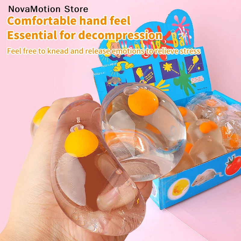 [NM]Tricky Decompression 3D Egg Pinch Ball Silicone Push Its Bubble Anti Stress Toys[NM]