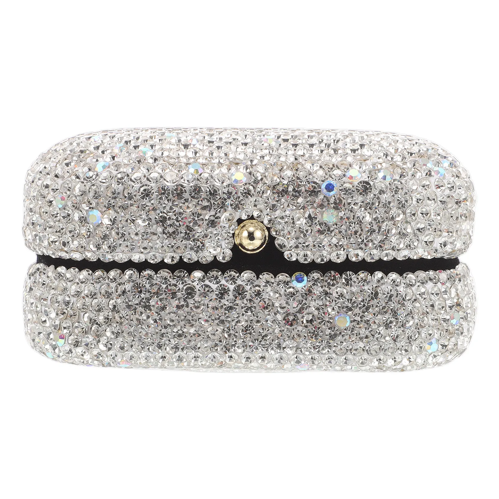 

Premium Rhinestone Ring Box Flip Lid Design for Engagement Ring Display Storage Wedding Accessories Brides Proposal Gift Idea