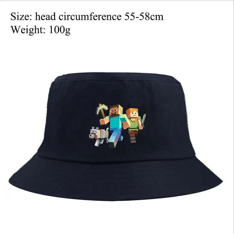 Chapeau imprimé dessin animé My World pour hommes et femmes, bonnets de poisson, casquettes pour cadeaux de Noël, Minecraft Steve, Creeper, Suffolk, automne, hiver, offre spéciale