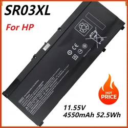 SR03XL Laptop Battery for HP OMEN 15-CX 15-DC TPN-Q211 Q194 Q193 C133 C134 15-CX0096TX 17-CB0052TX Pavilion Gaming 52.5Wh