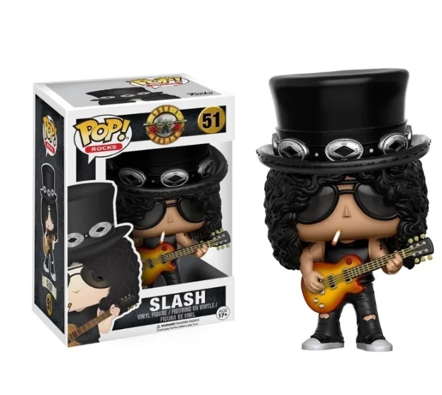 Funko pop Guns&n&Roses Band Axl Rose #50 Slash #51 Duff Mckagan #52 Vinyl Action Figure Collection Models Toys for Children