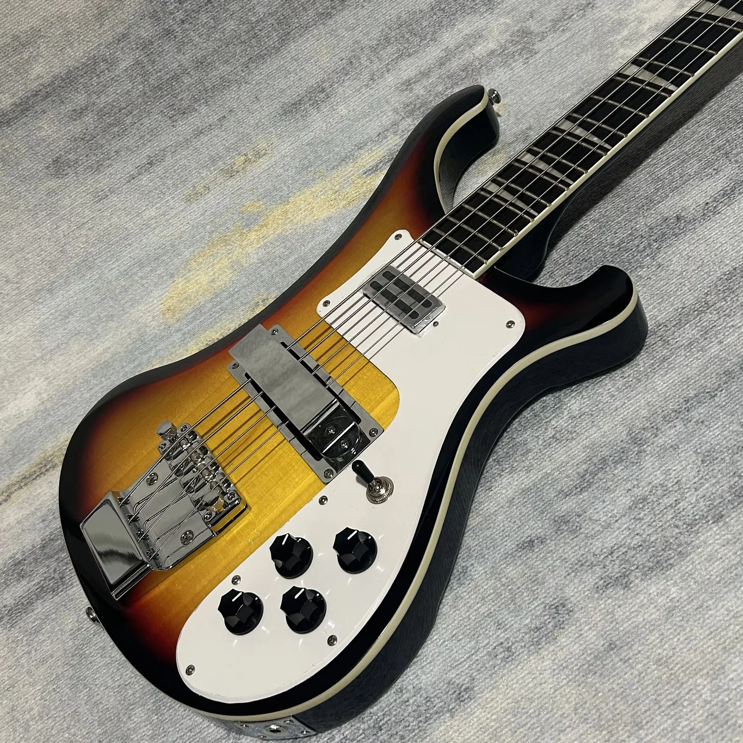 

Горячая распродажа: Басовые гитары Rickenbacker 4003, версия Vintage Sunburst, длина грифа 844 мм