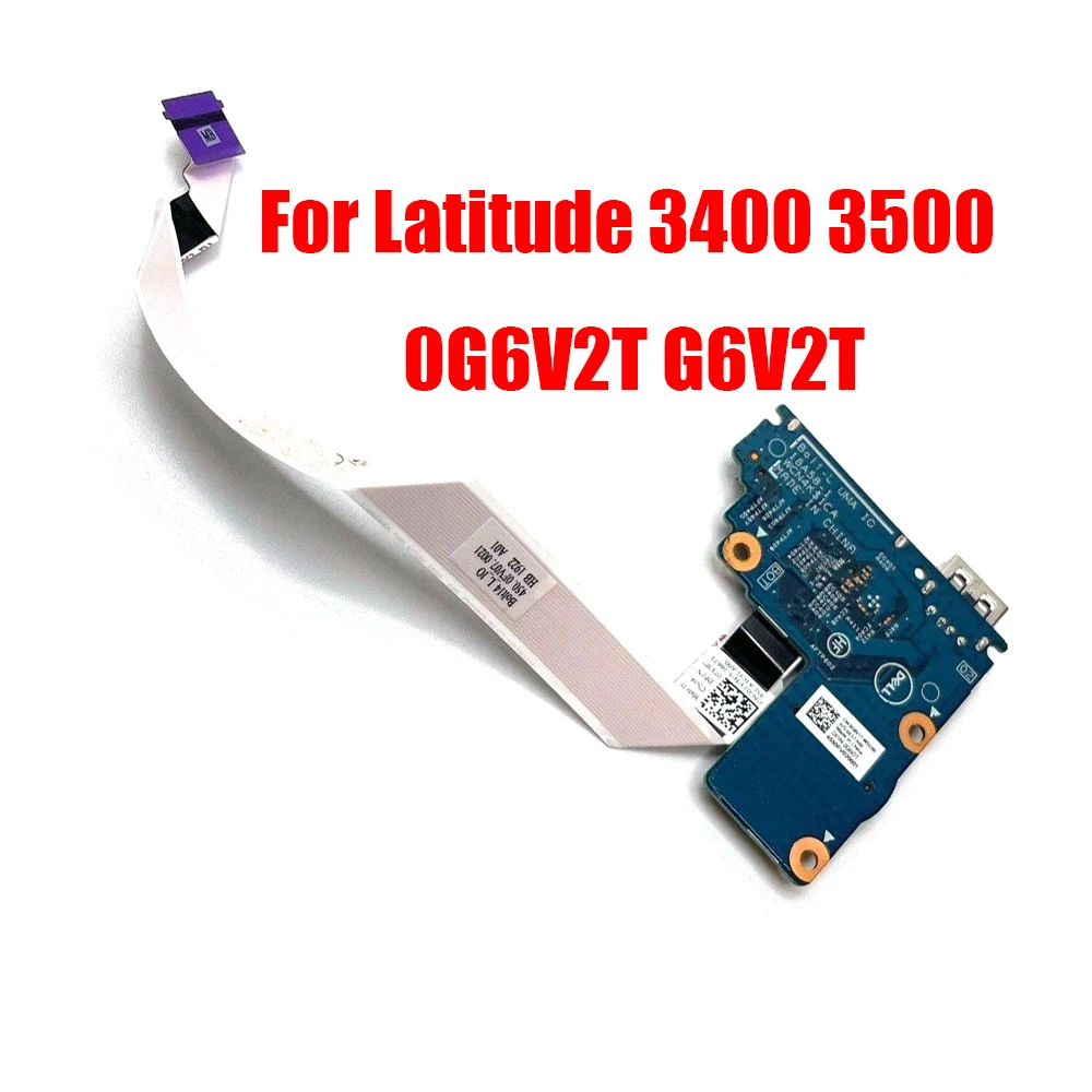 

Laptop USB/SD Card Reader IO Circuit Board For DELL For Latitude 3400 3500 0G6V2T G6V2T 18A58-1 WCN4K New