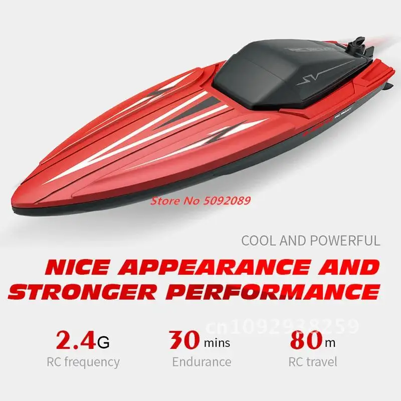 Barco de carreras grande RC de 35CM, Radio Control RC, 30 minutos de conducción, barco impermeable RC, juguetes para chico, barco de juguete de verano, regalos para niño, lancha de agua