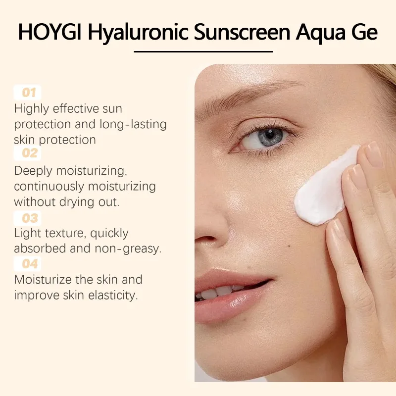 Sunscreen Aqua Gel Isolation Lotion Moisturizing Whitening Waterproof Refreshing Water Skin Outdoor Care for Men and Women