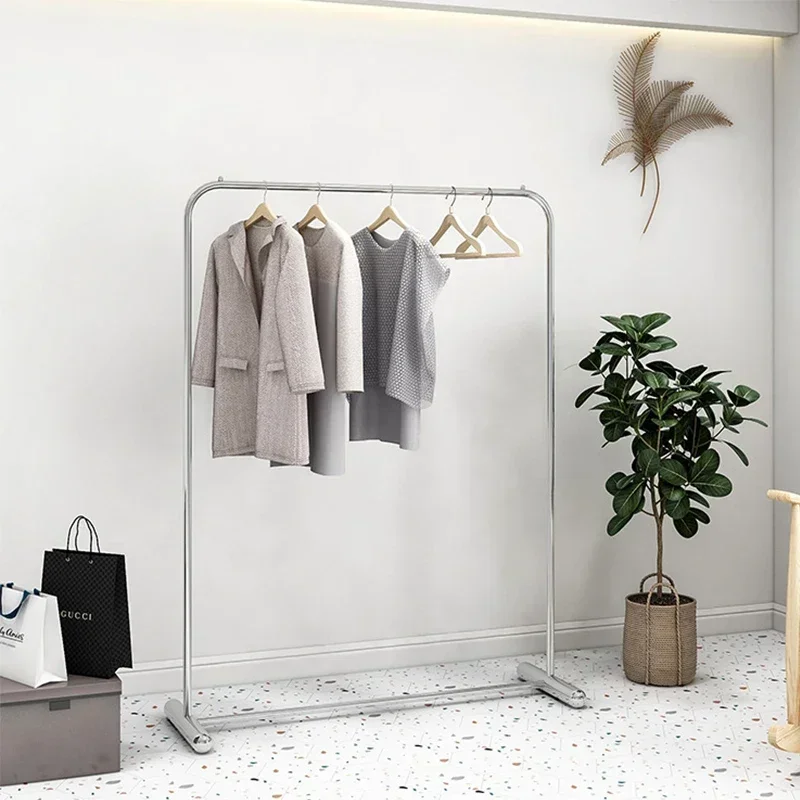 

2025Modern Garment Rack Metal Heavy-duty Coat Racks Women's Clothing Store Shelf Standing Cloth Rackhigh Quality