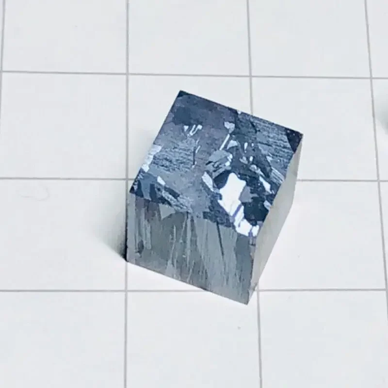 Silicon Element Cube with Lettering, Metallographic, 10mm, 6N