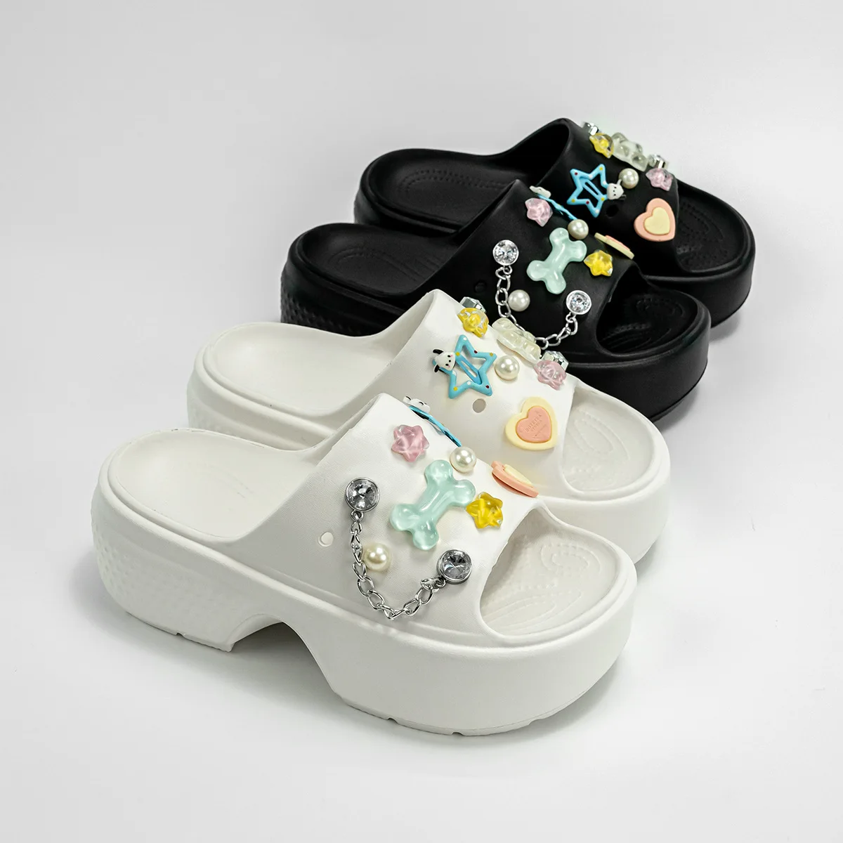 

Dopamine New Thick Sole Women Slides Summer EVA Sandals Lightweight Comfortable Non Slip Outdoor Slippers