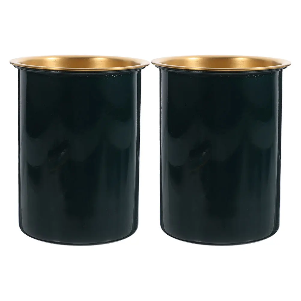 

2pcs Stainless Steel Car Ashtray Lid Durable Windproof Anti Splash Design For Vehicle Office Indoor Outdoor Use Portable Ash