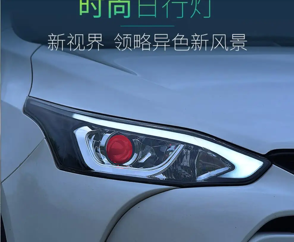 2017~2018,Car Styling for Yaris Headlight,Cruiser,RAV4,camry,Hiace,sienna,yaris,Tacoma,Yaris head lamp;Yaris L