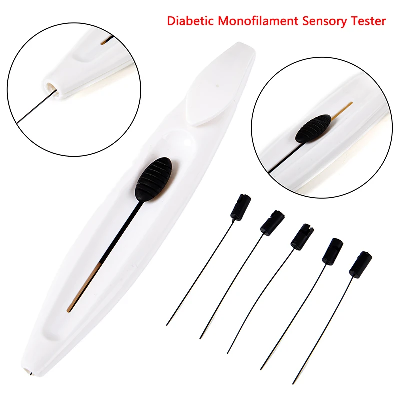 1Set 10g Nylon Medical Diabetic Monofilament Sensory Tester Foot Nerve Needle Pen Filament Endocrinological Diagnostic Test Tool