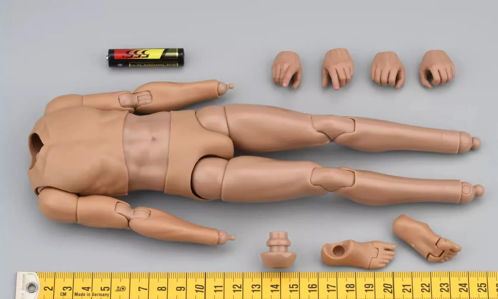 1/6 DID OA60002ชายยืดหยุ่นครึ่ง Rubberized Body ตัวเลขประมาณ25ซม.รุ่นมาตรฐานไม่มีหัวสำหรับ12นิ้วตัวเลข