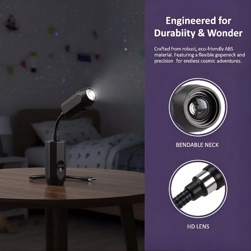 USB Ceiling Moon Earth Projection Atmosphere Light Starry Sky Lamp Night Light Romantic Bedroom Decoration Galaxy Projector