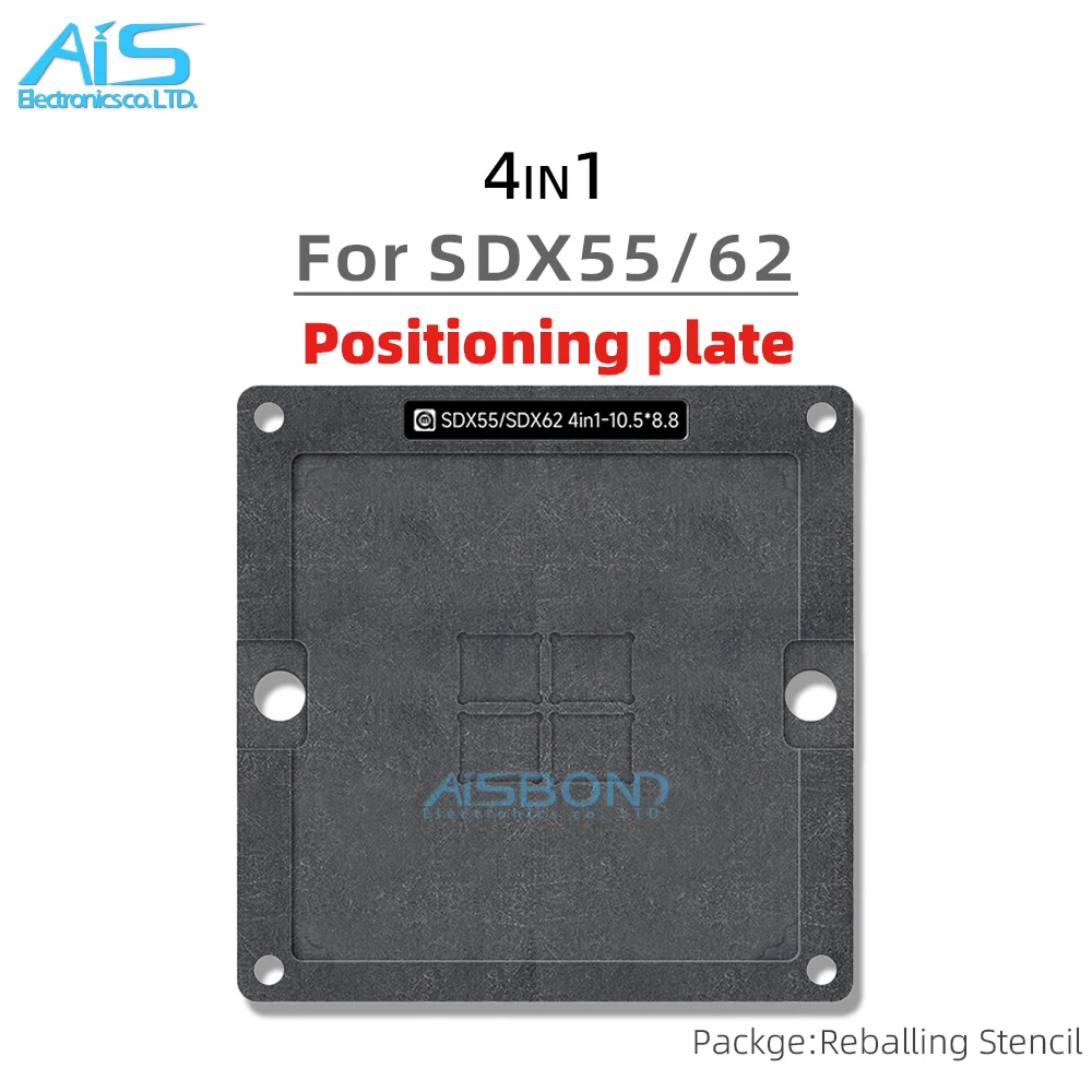 Amaoe BGA Reballing Stencil Template Station For SDX55 SDX62 5G Chip Positioning Plate Plant tin net Steel mesh