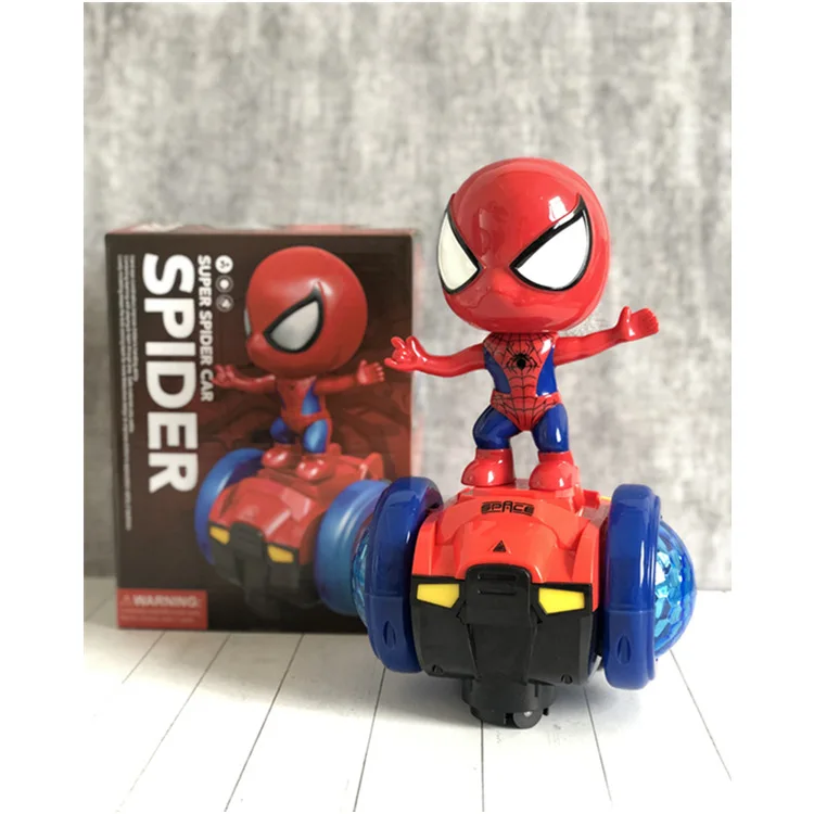 Hot selling electric universal balance car Spider Toy Man 360 Rotating Music Light Children's Festival Gift