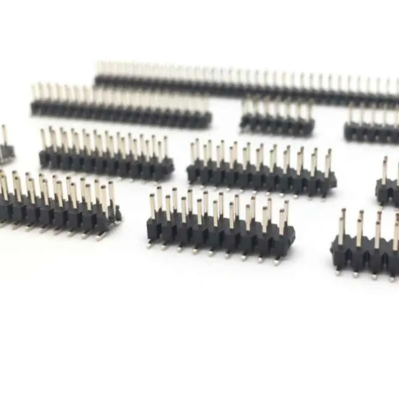 10PCS SMT 1.27 mm Double Row Male Breakaway PCB Board Pin Header Connector Pinheader 2*3/4/5/6/7/8/10/12/15/20/40p 3-50P 2x50p