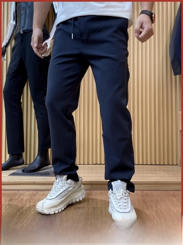 

Busin Commuting Men's Soft ell Outdoor Casual Pants Autumn Winter New Arrival Qui Dry Breathable Warm Straight Leg Pants