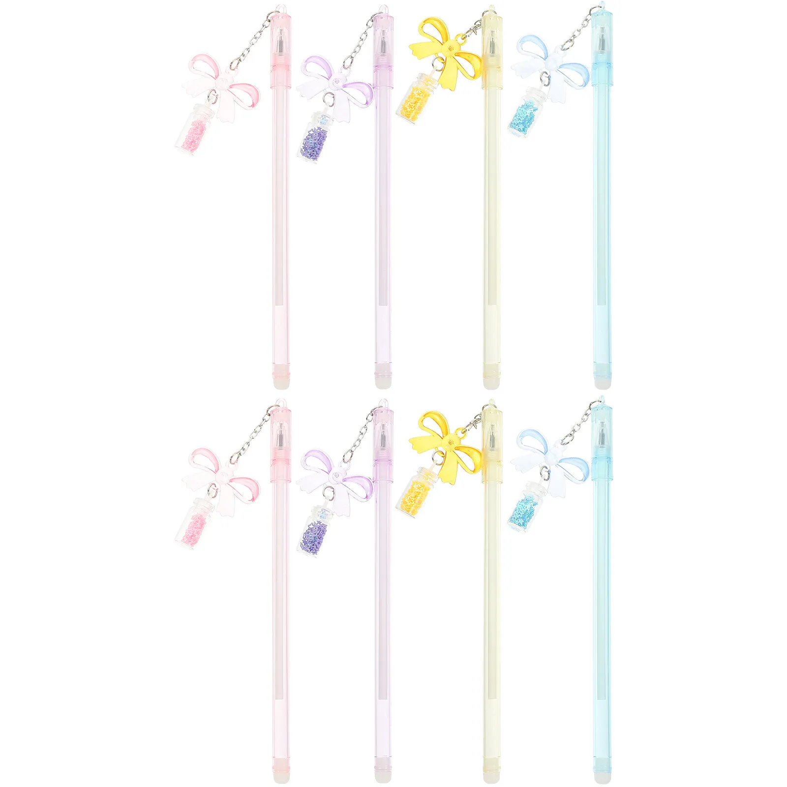 

8Pcs Butterfly Rafting Bottle Shaped Gel Pens Cute Cartoon Writing Pens for Kids Girls Students Portable Smooth Writing School