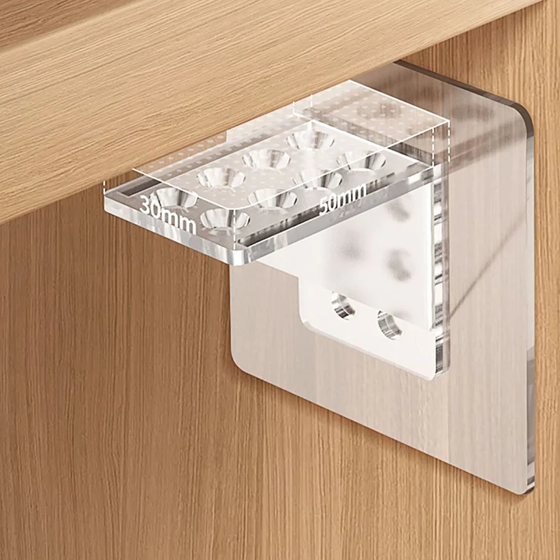4Pcs Adhesive Shelf Support Pegs For Bedroom Kitchen Closet Cabinet Shelf Support Clips Wall Hanger Sticker Bracket Holder~
