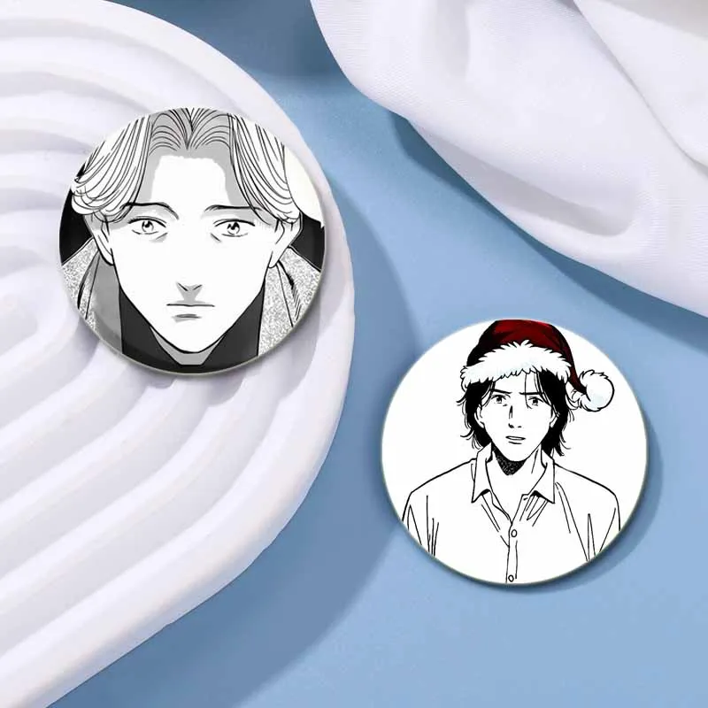 Anime Monster Tinplate Soft Button Brooch Creative Figure Icon Badge Snap-in Pins for Clothes Bag Decoration Jewelry Accessories
